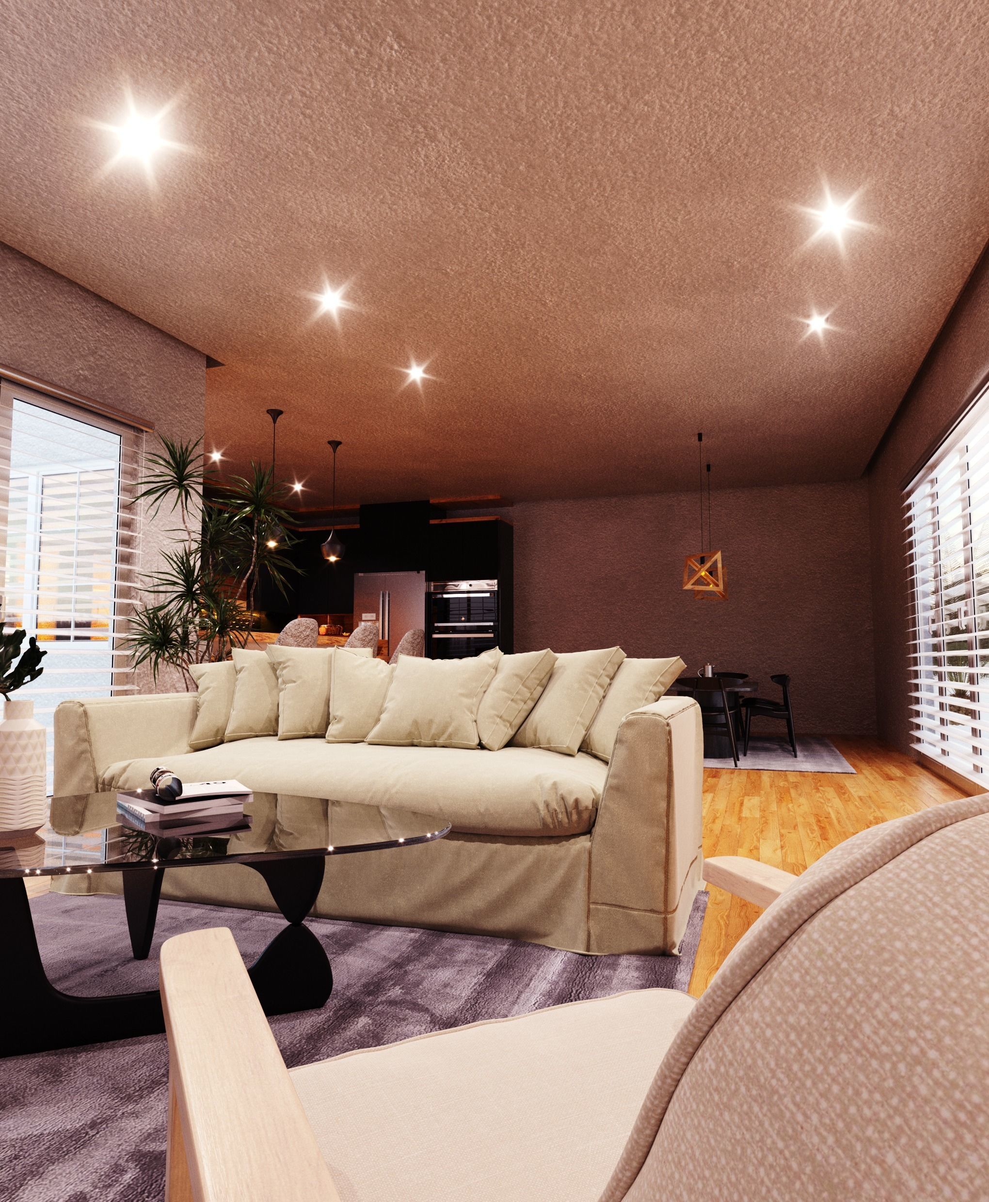 Dark Kitchen  3D model_1