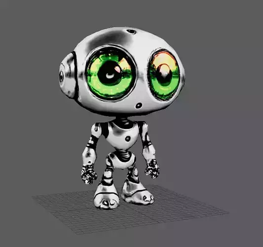 Low Poly Robot Free 3D model