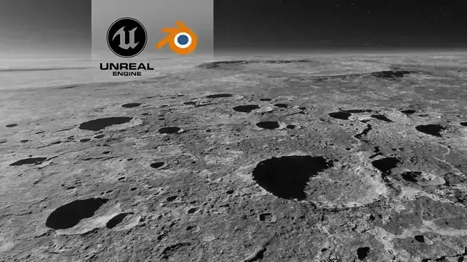 Moon Terrain 2 3D model