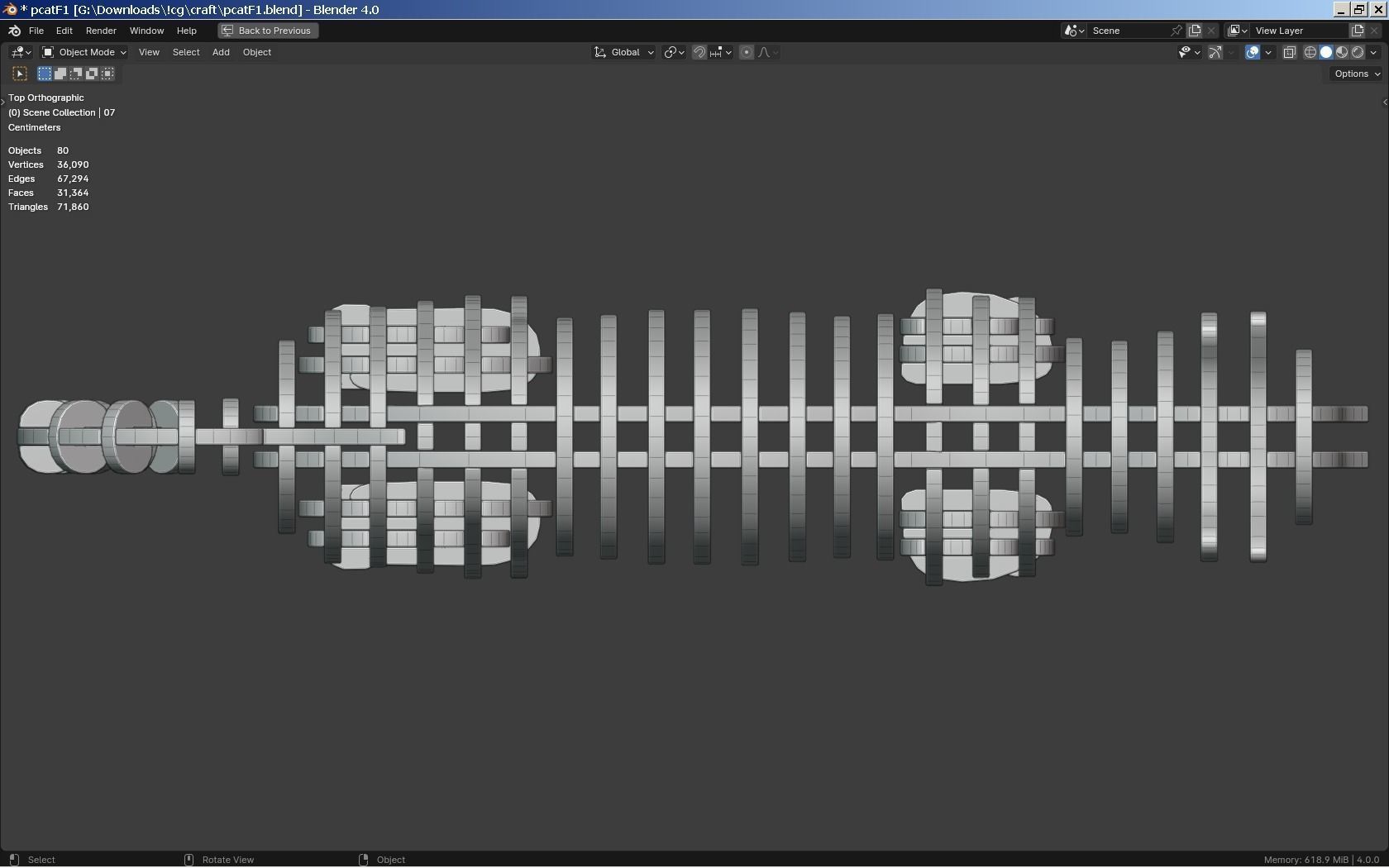 3D Puzzle - Cat 3D model_6