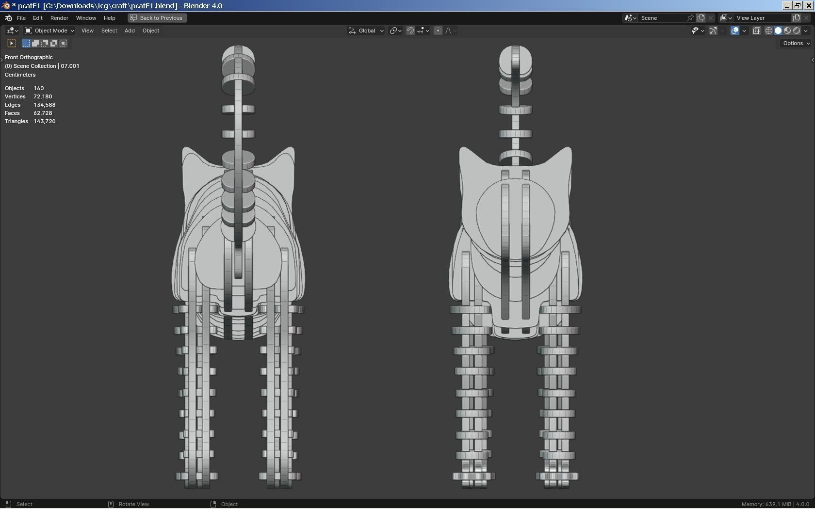 3D Puzzle - Cat 3D model_7