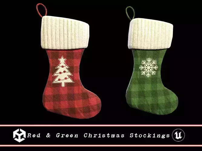 Red and Green Christmas Stockings