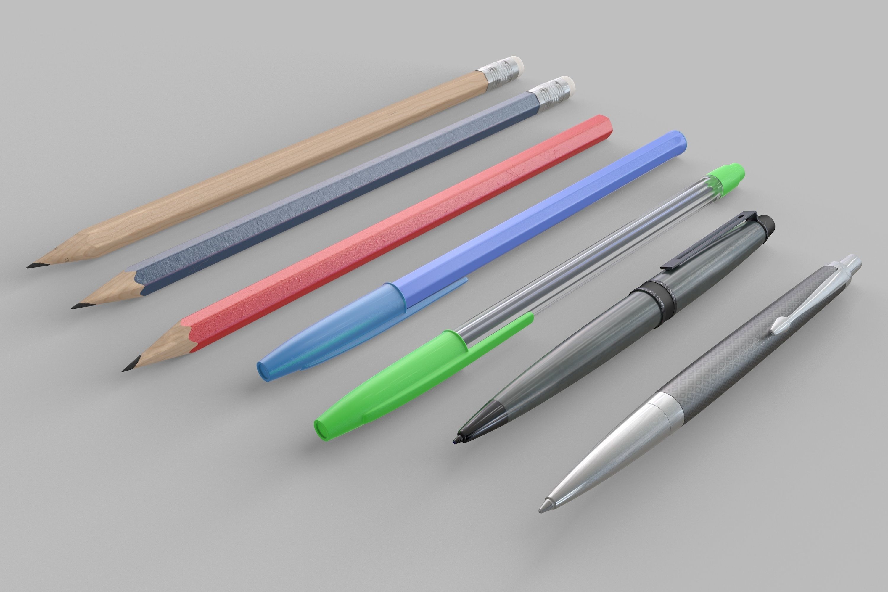 Stationery 3D model_3