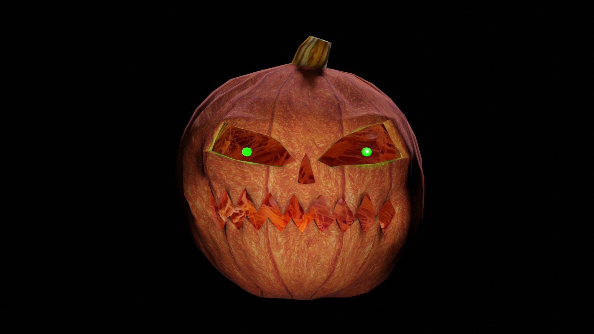 Animated Jack O Lantern 3D model_2