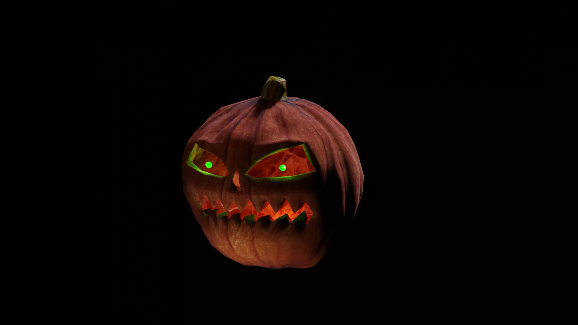 Animated Jack O Lantern 3D model_0