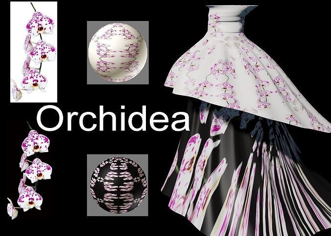 ORCHIDEA AND BASIC PRINCESS DRESS Texture