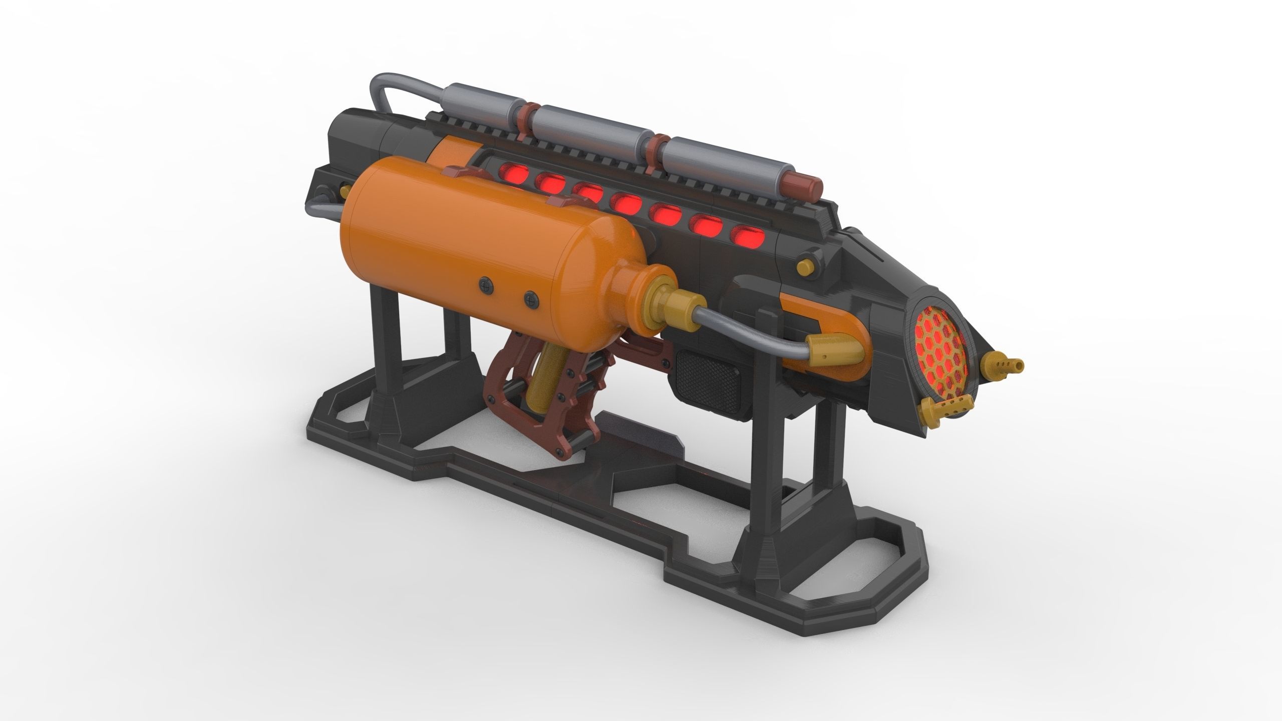 Flame Cannon - Legends Of Tomorrow - STL CAD - Commercial Use 3D print model_5