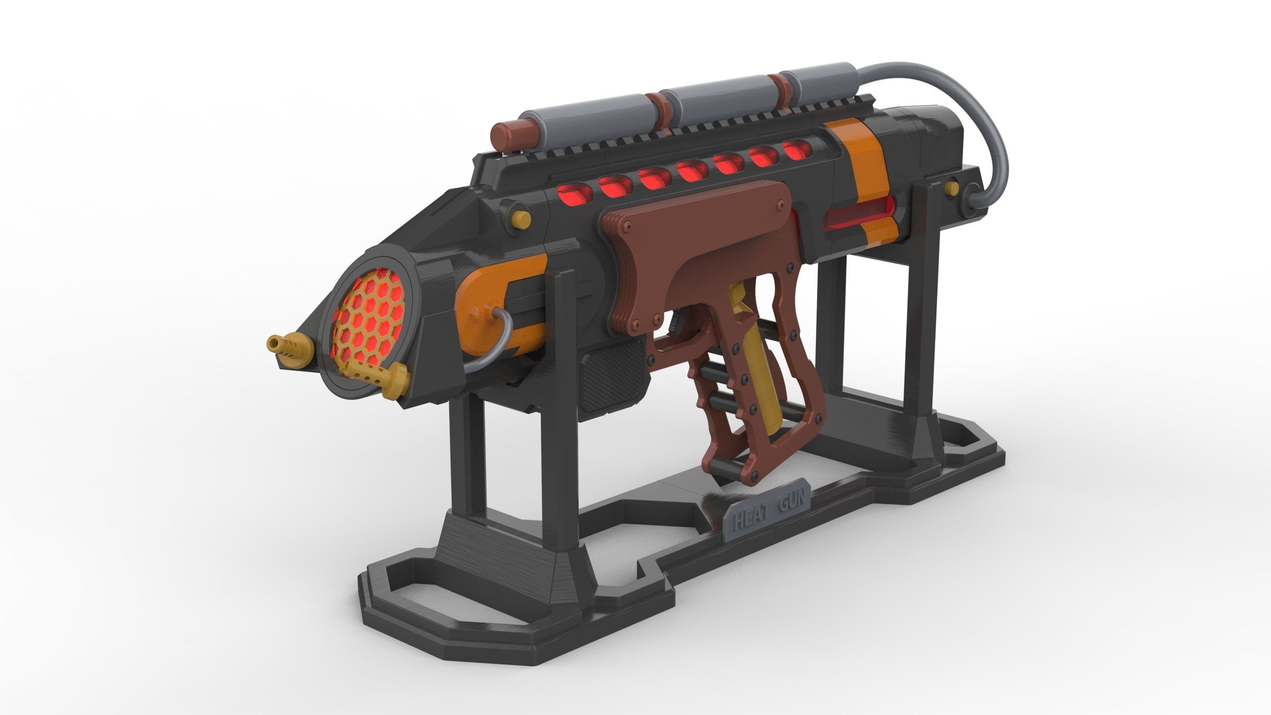 Flame Cannon - Legends Of Tomorrow - STL CAD - Commercial Use 3D print model_2