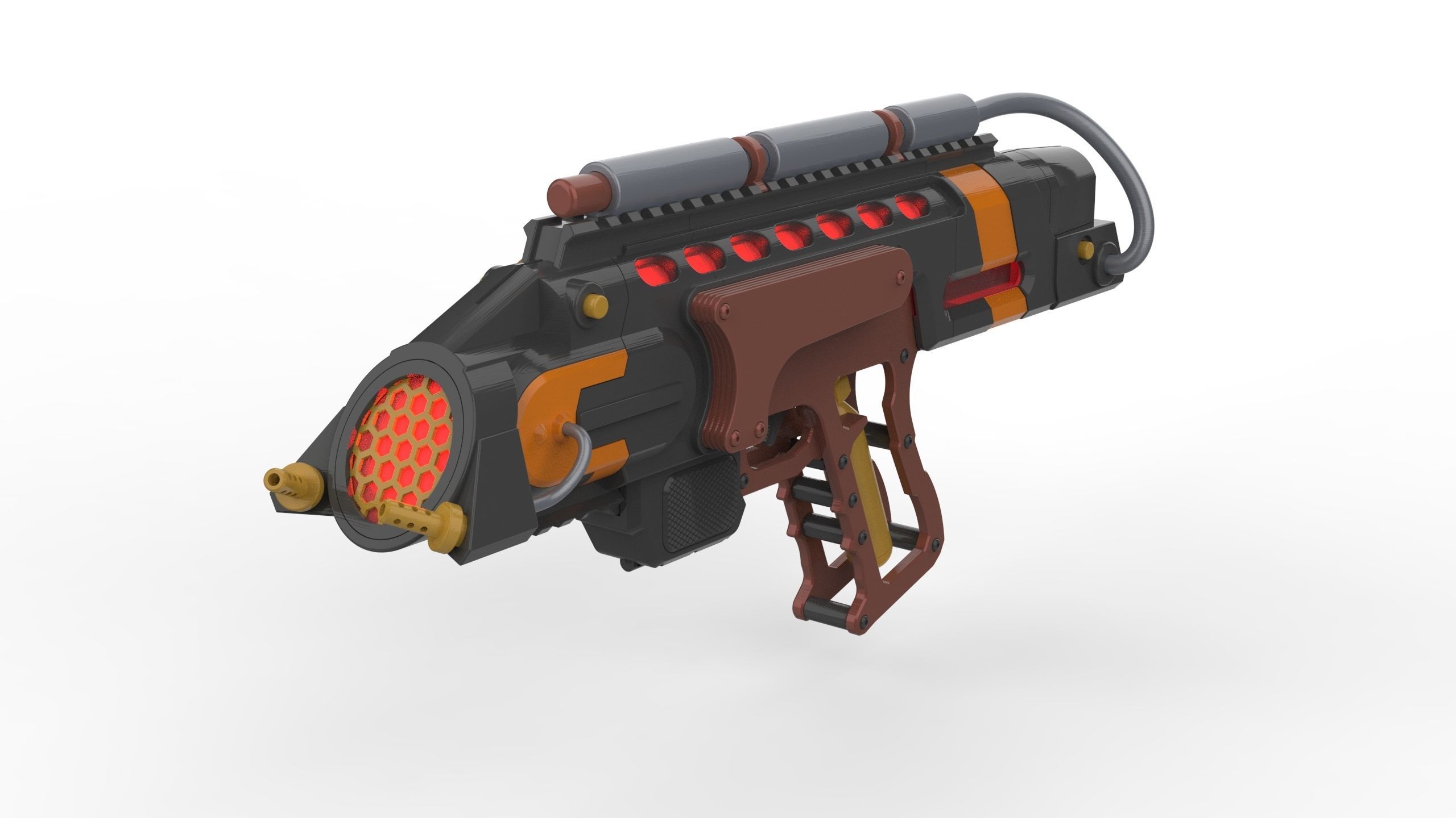 Flame Cannon - Legends Of Tomorrow - STL CAD - Commercial Use 3D print model_6