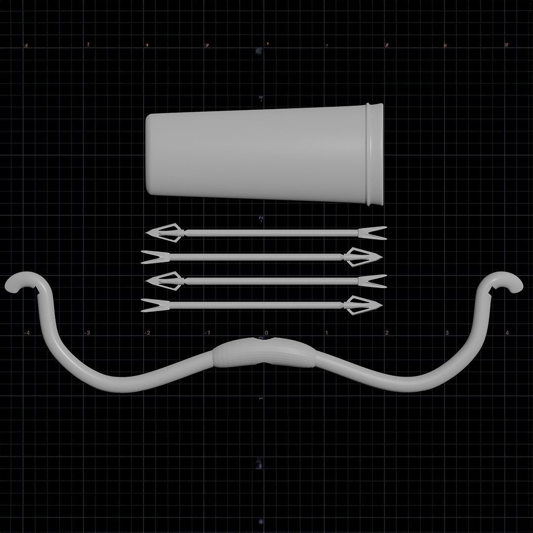 Bow and Arrow 3D Printable Toy 3D print model_2
