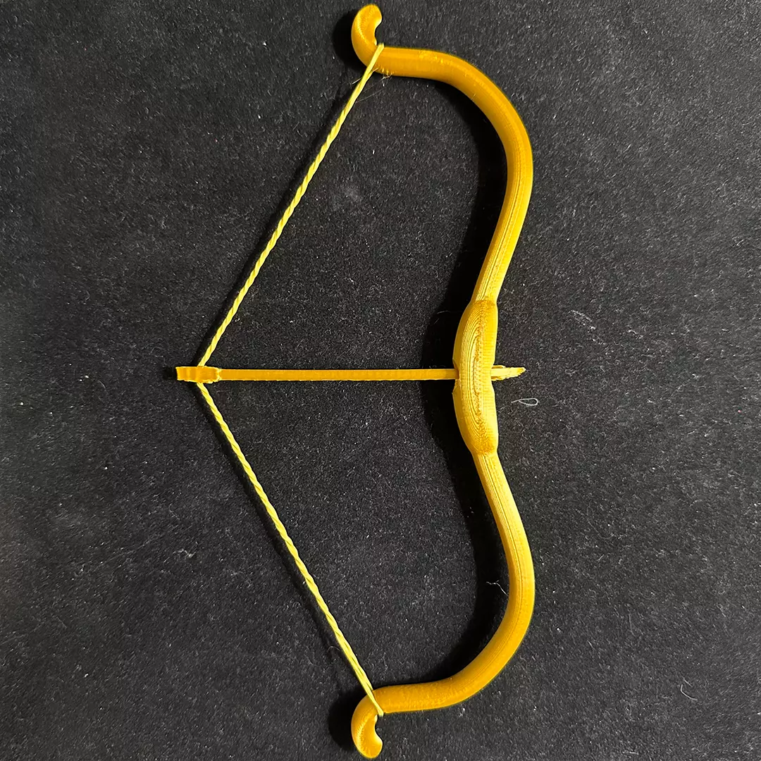 Bow and Arrow 3D Printable Toy 3D print model_0