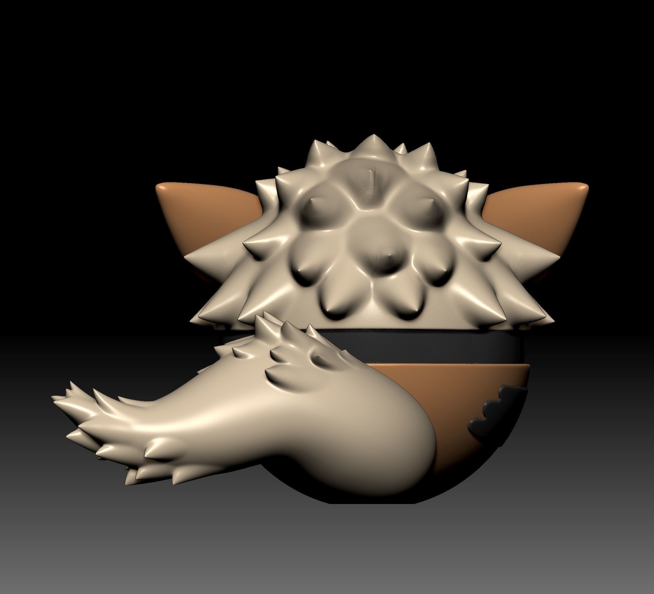 Pokemon Growlithe Arcanine Pokeball 3D print model_8