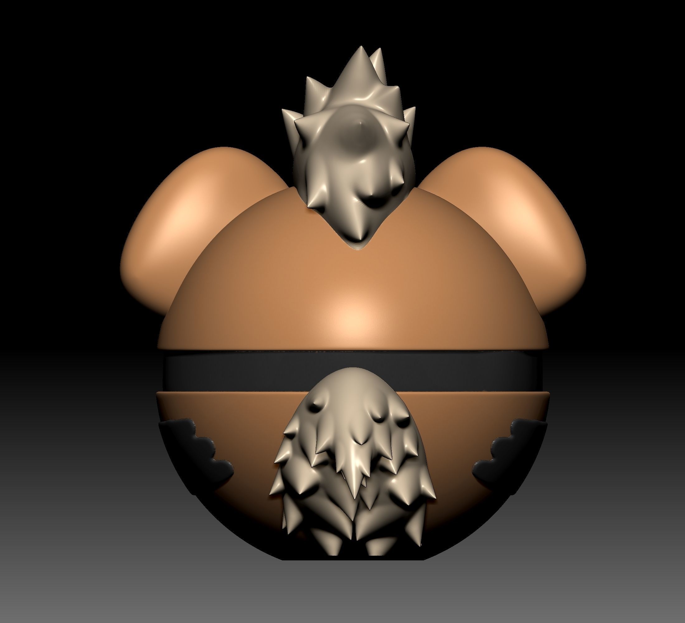 Pokemon Growlithe Arcanine Pokeball 3D print model_4