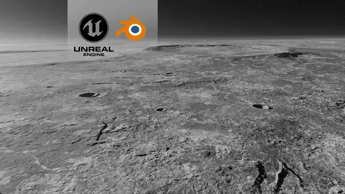 Moon Terrain 3 3D model