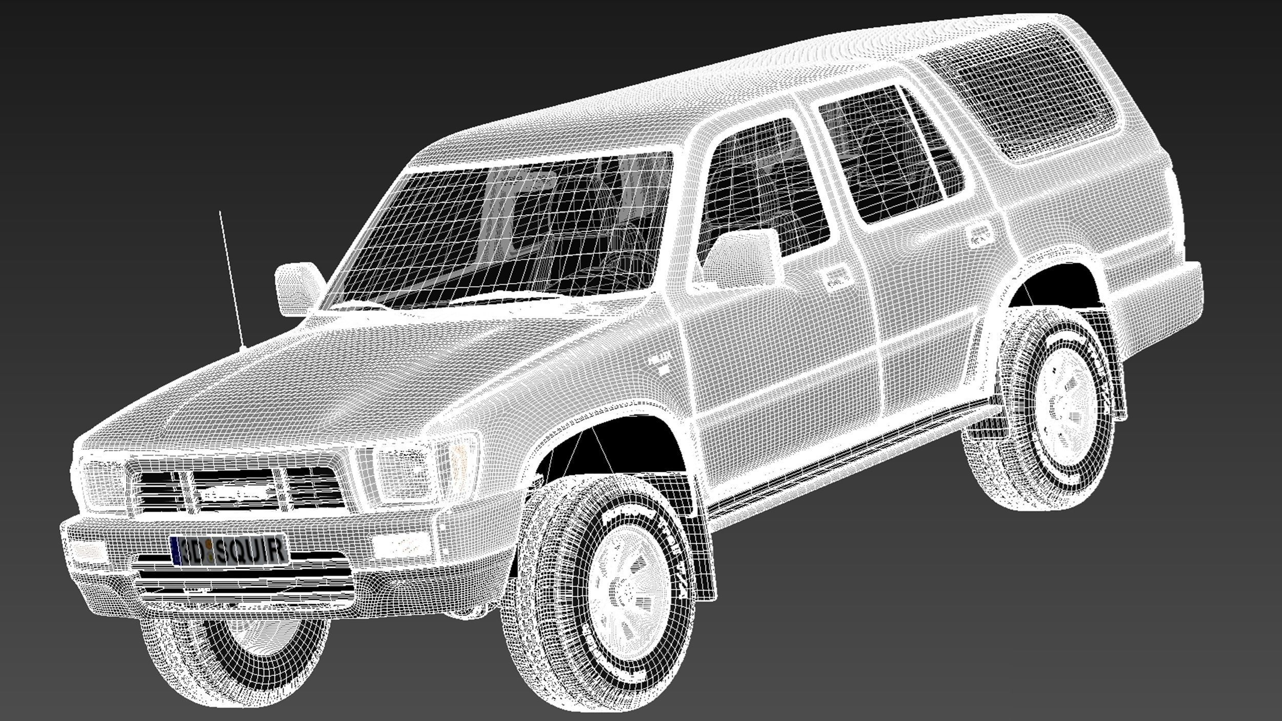 Toyota 4runner 1989-1997 3D model_16
