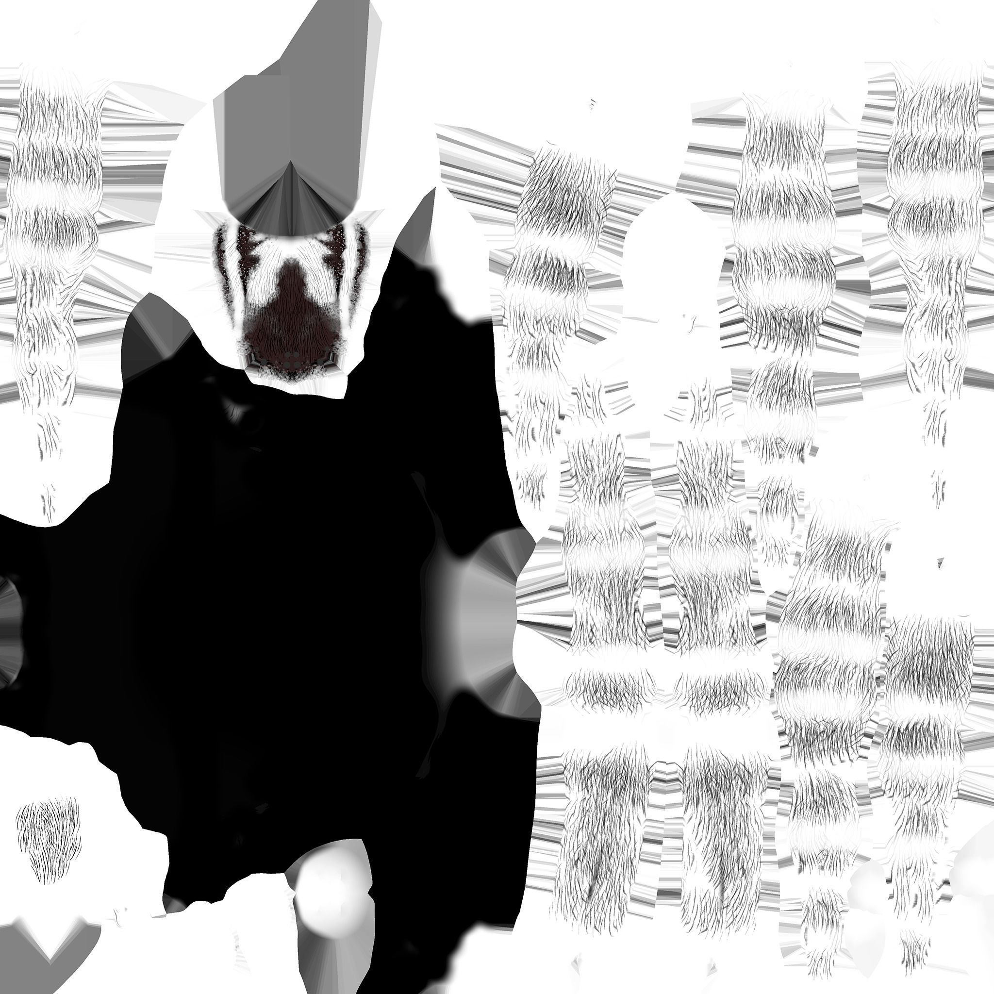 Garden Spider Low-poly 3D model_14