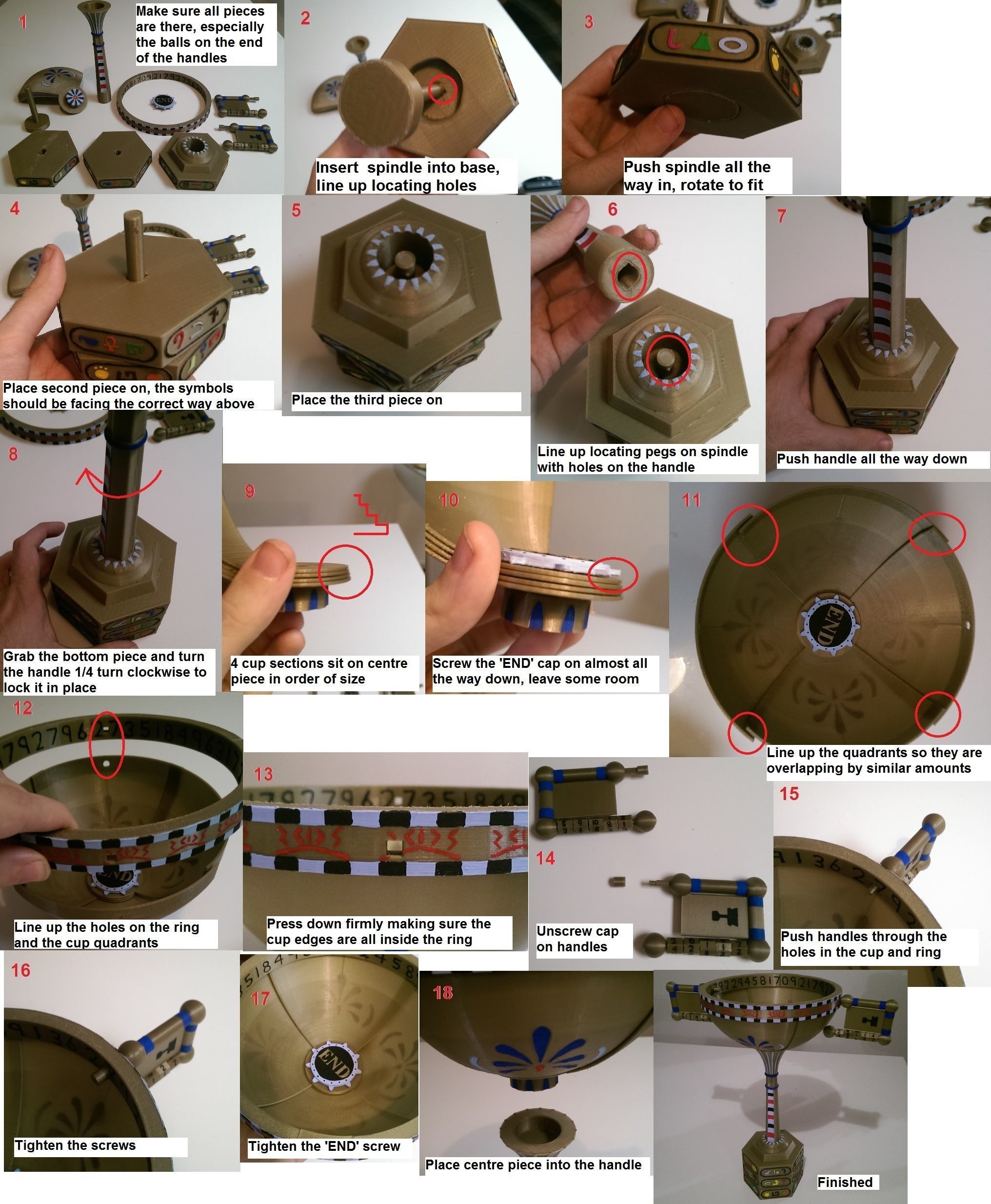 Cup of Ankh Puzzle 3D print model_2