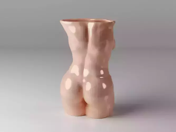 Chubby Women Vase 3D print model
