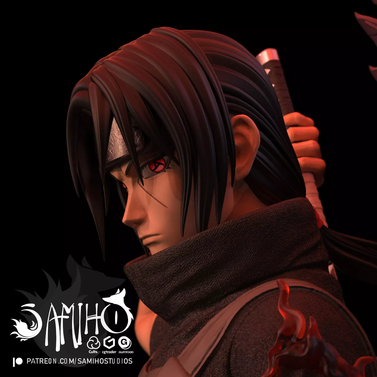 Samiho Studios - Itachi Anbu - STLs ready for printing 3D print model