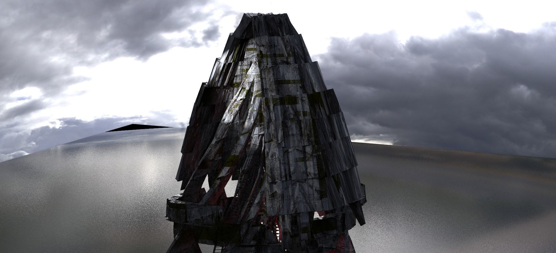 Spiral  sky Watcher Tower Dome  3D model_1