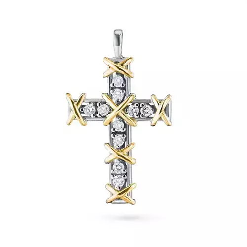 Diamond Cross Pendant Luxury Jewelry