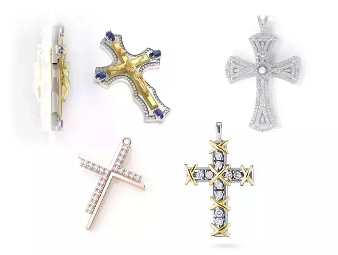 Cross Pendant Luxury Jewelry Pack