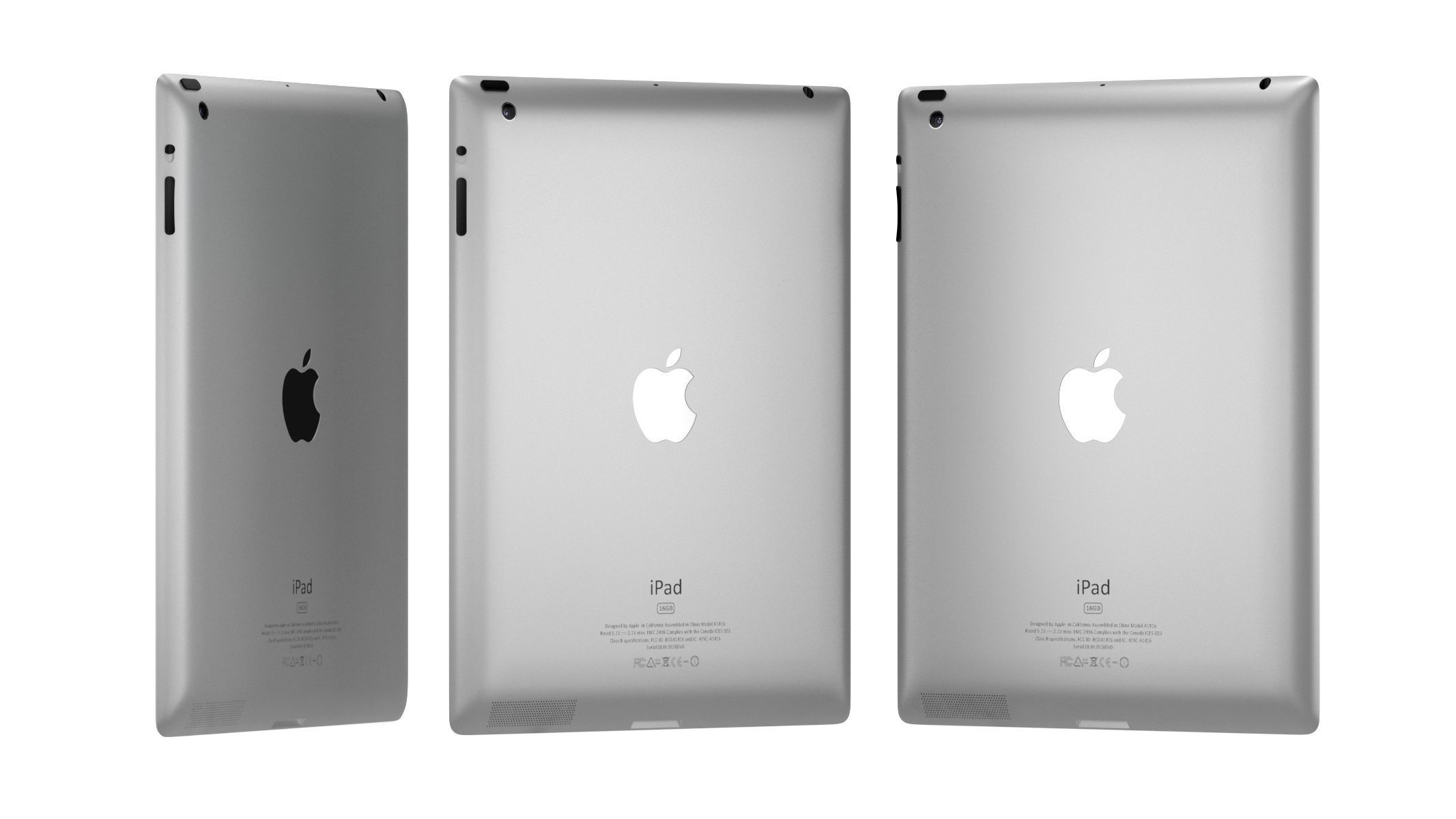 Apple Ipad 2 White 3D model_8