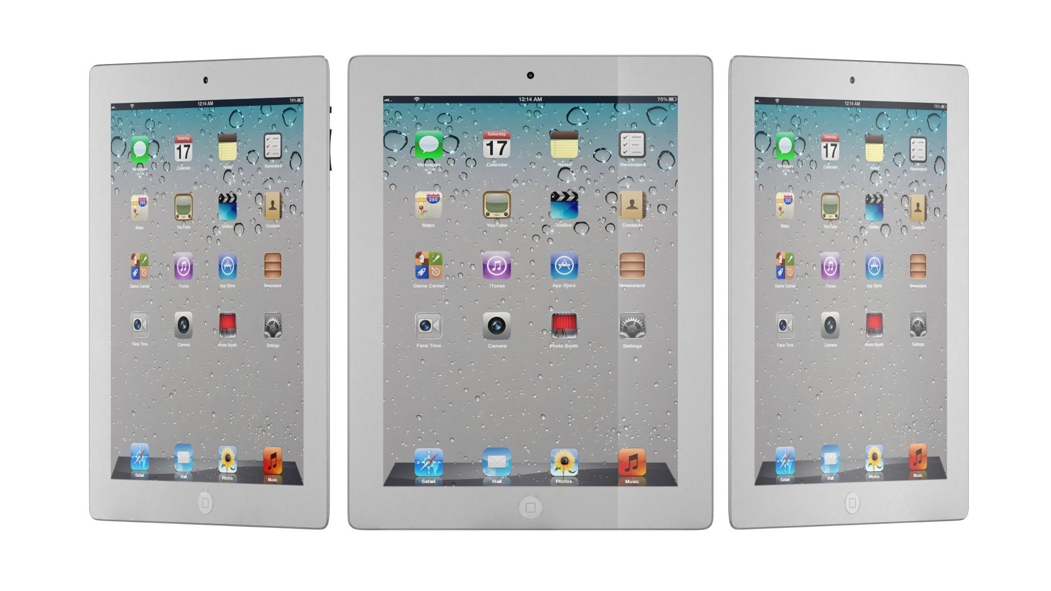 Apple Ipad 2 White 3D model_7
