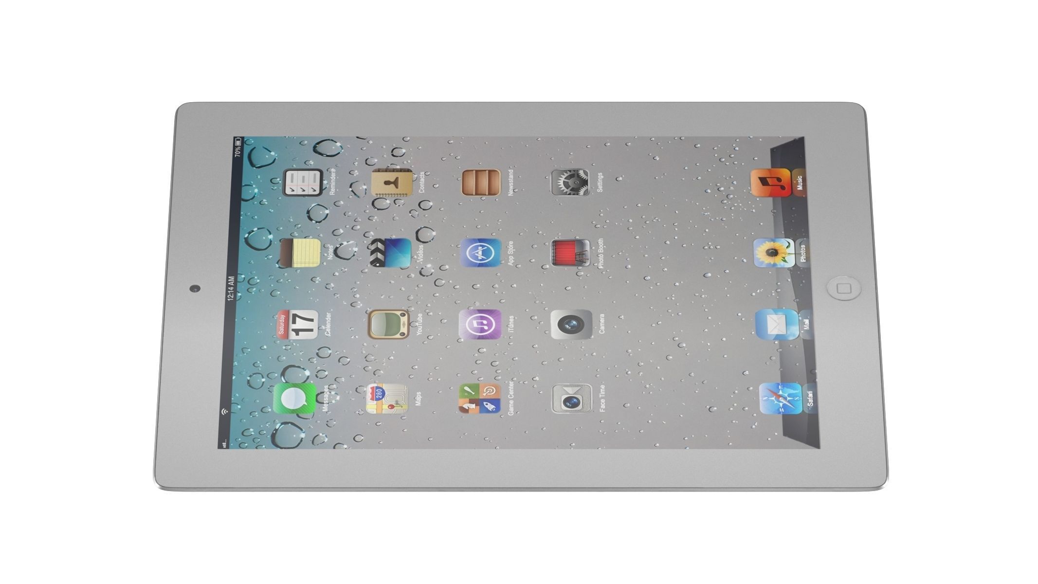 Apple Ipad 2 White 3D model_3
