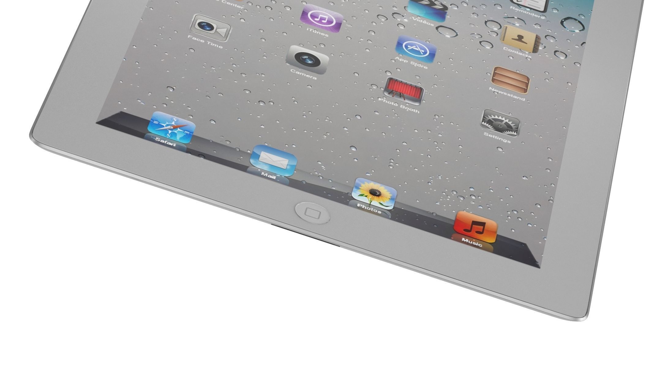 Apple Ipad 2 White 3D model_5