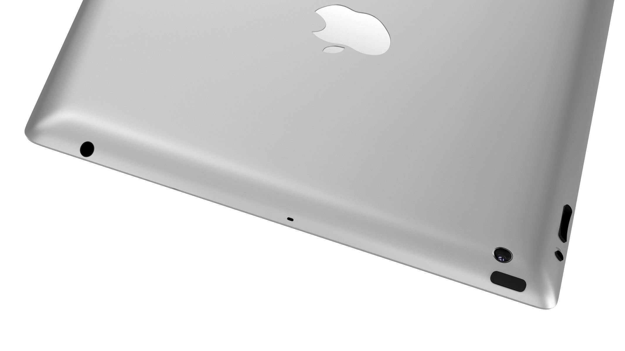 Apple Ipad 2 White 3D model_6