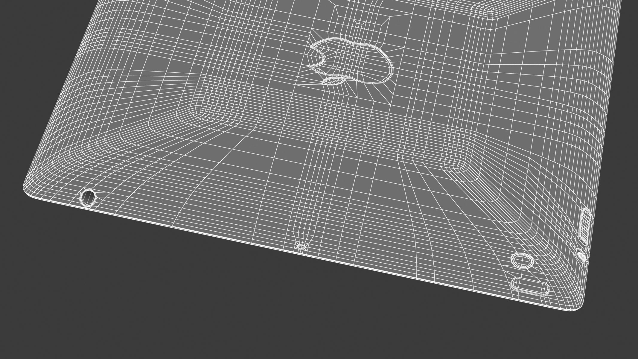 Apple Ipad 2 White 3D model_16