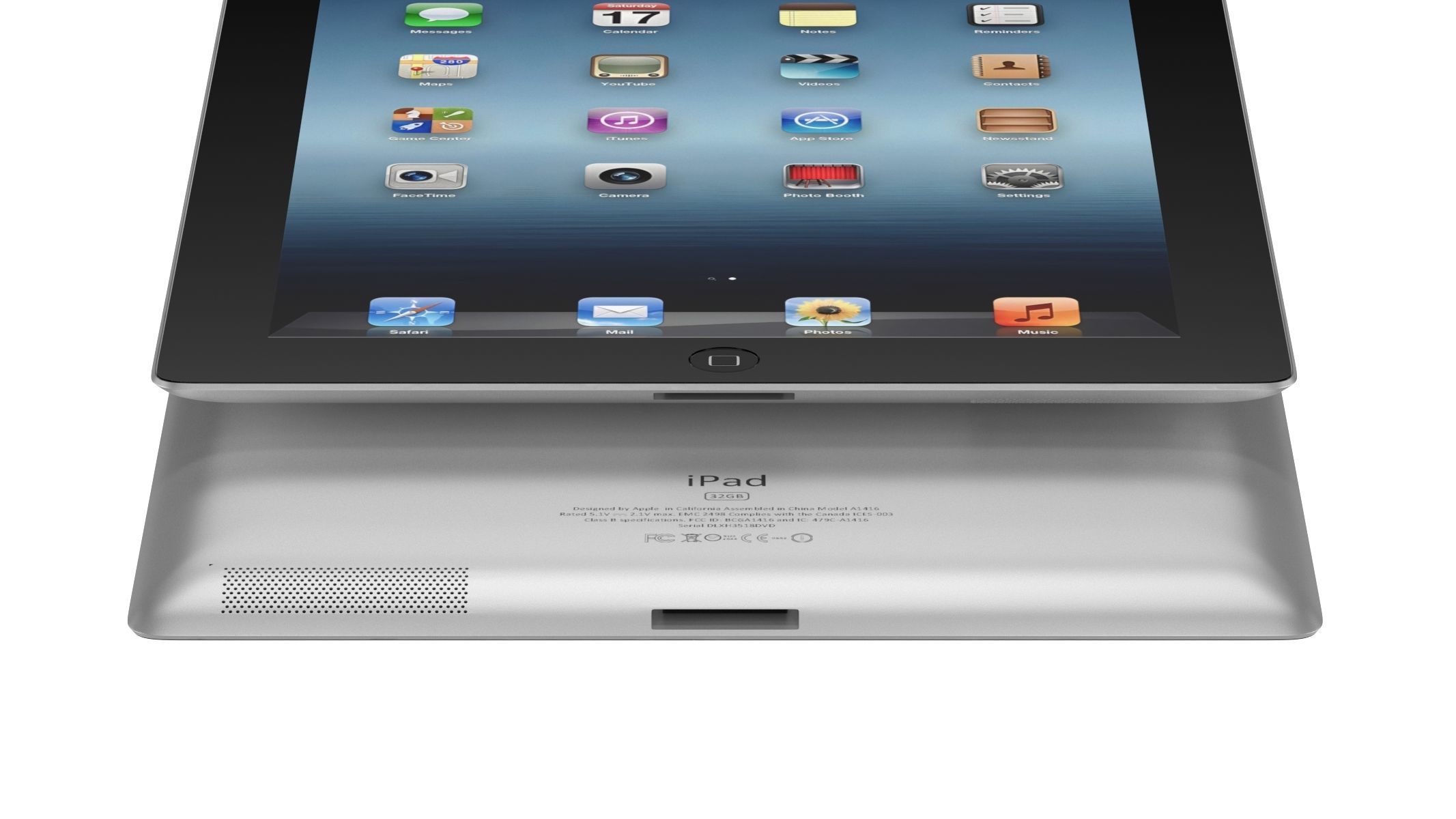 Apple iPad 3 Black 3D model_9