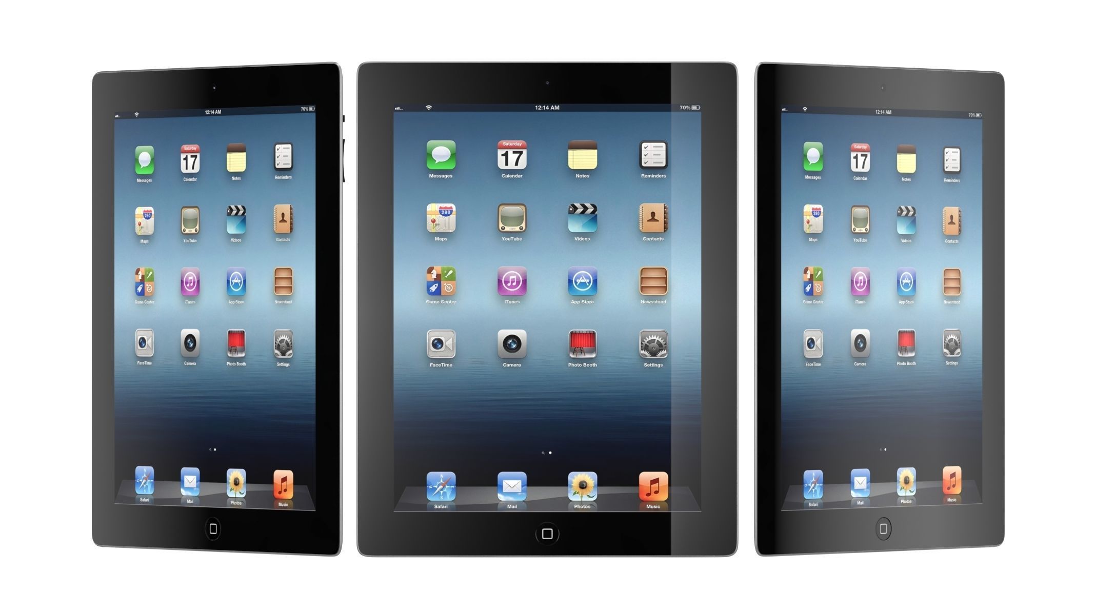 Apple iPad 3 Black 3D model_7