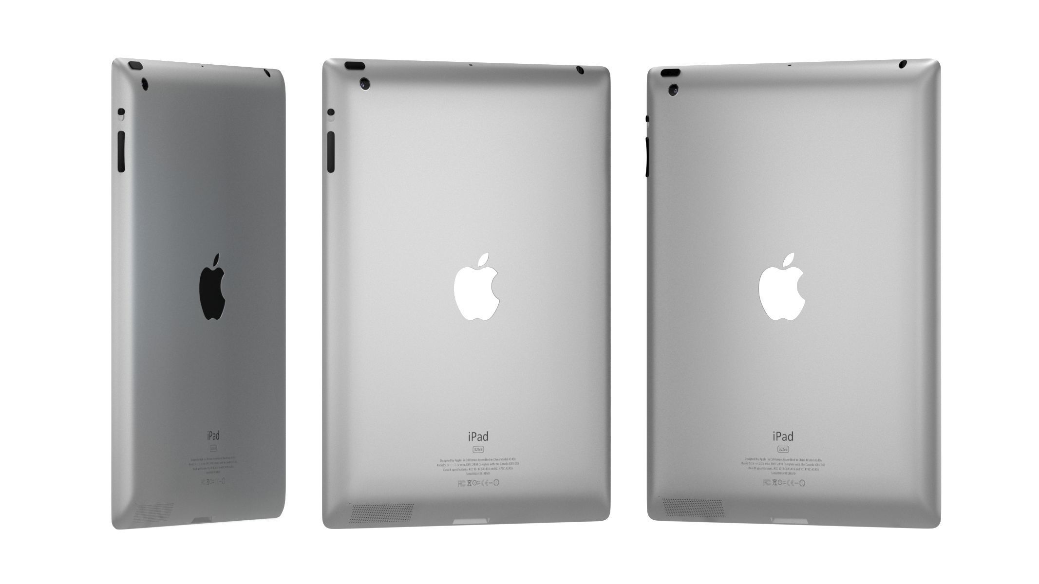 Apple iPad 3 Black 3D model_8