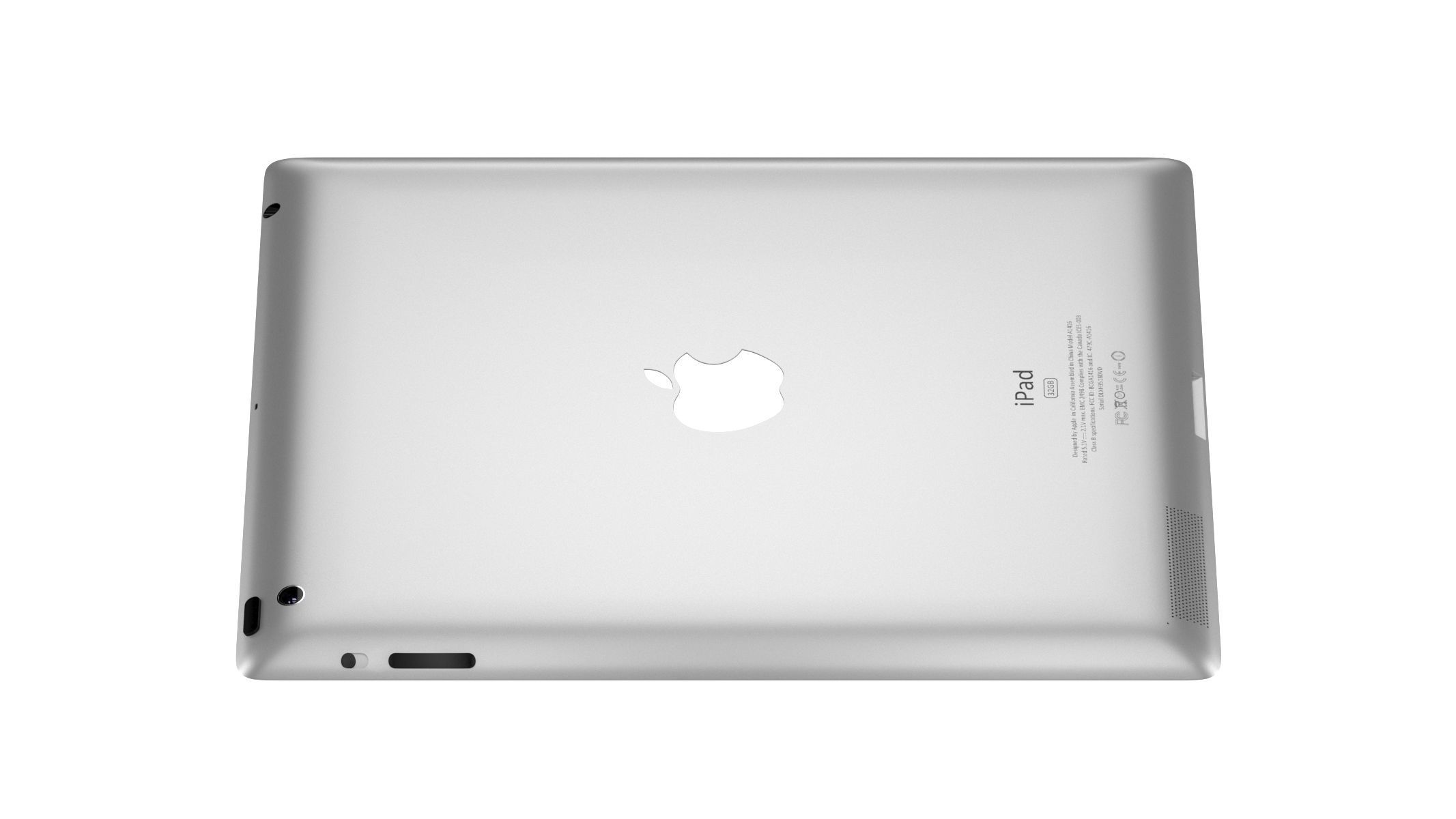 Apple iPad 3 Black 3D model_2