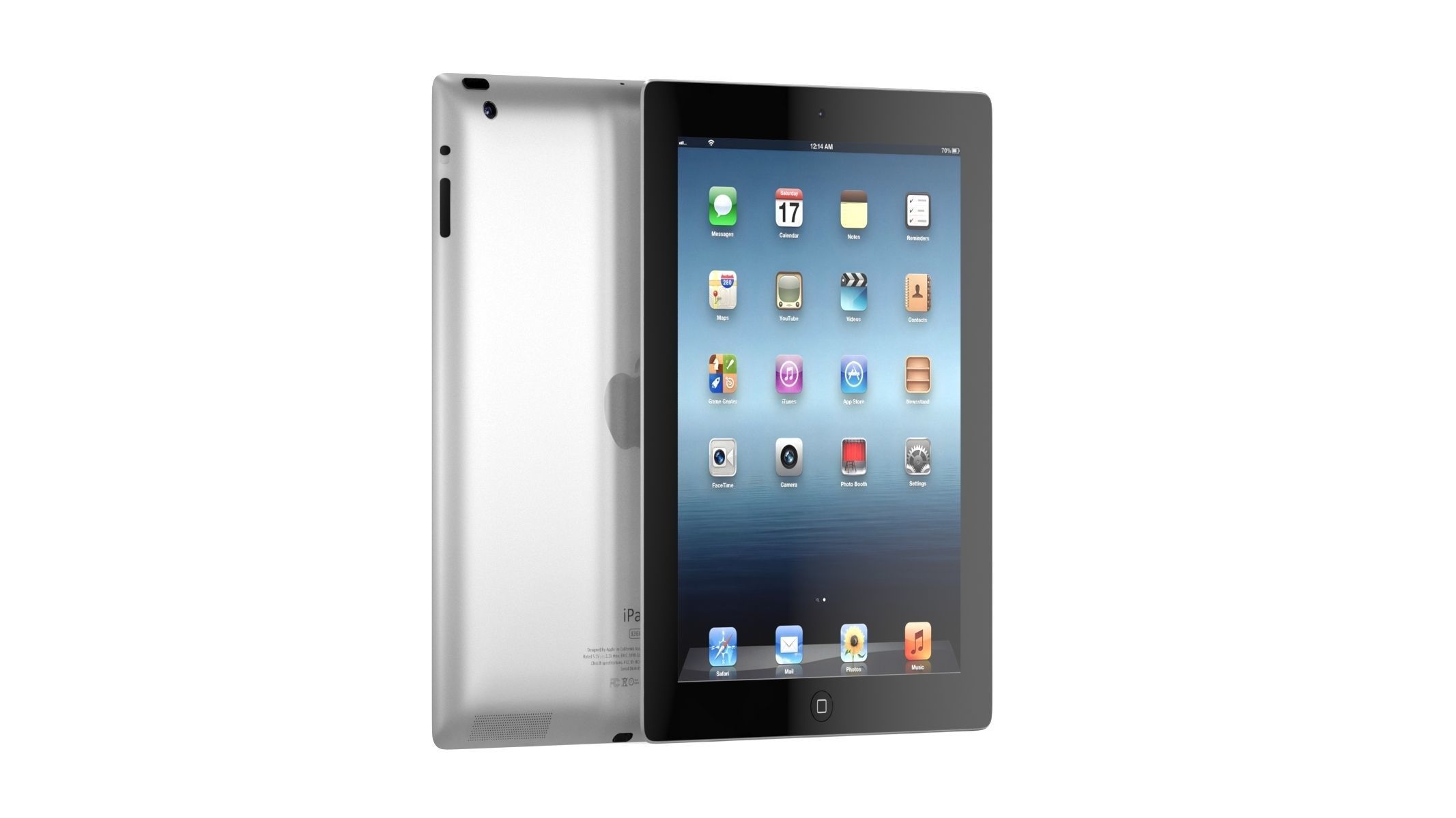 Apple iPad 4 Black 3D model_1