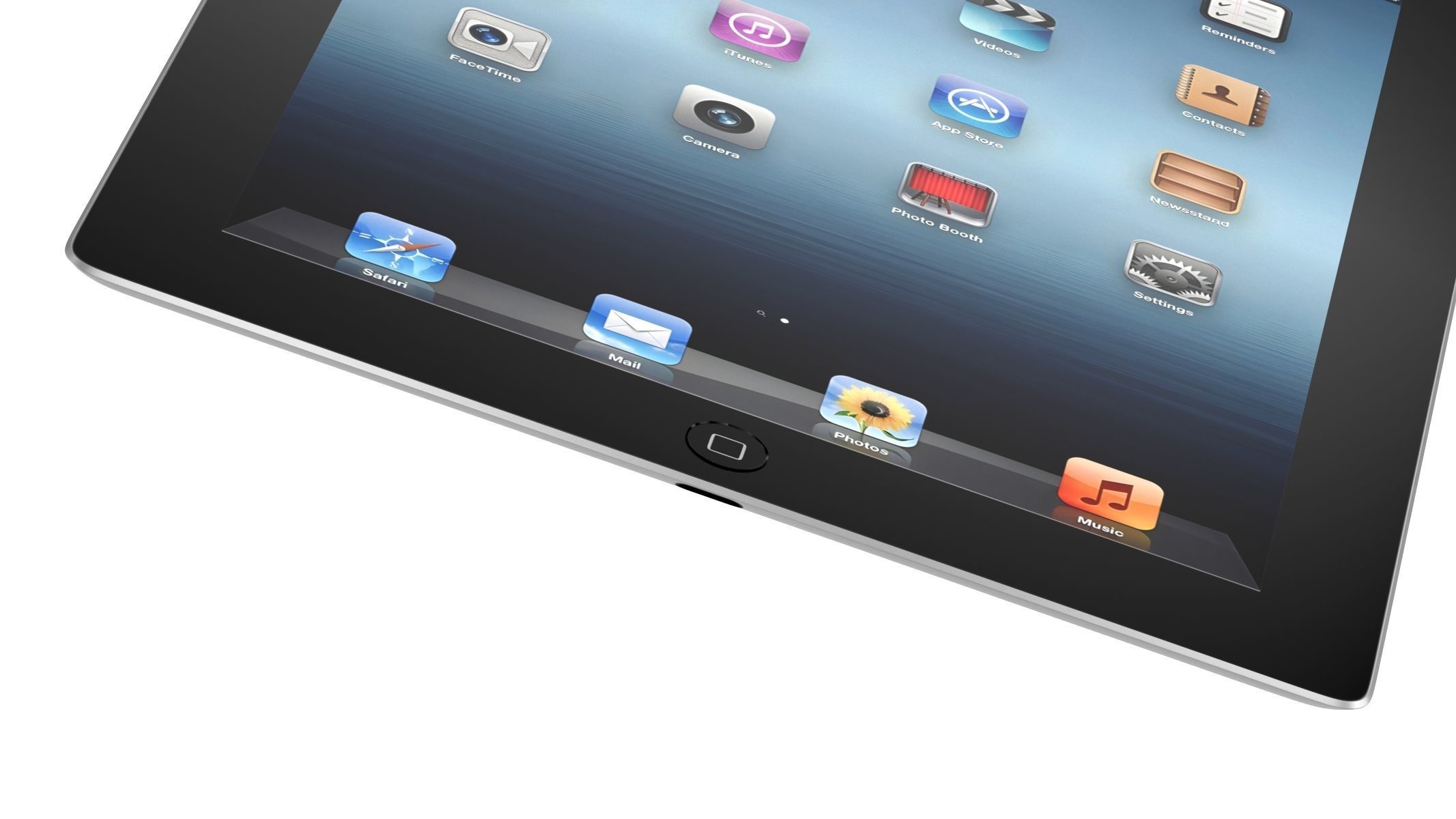 Apple iPad 4 Black 3D model_5