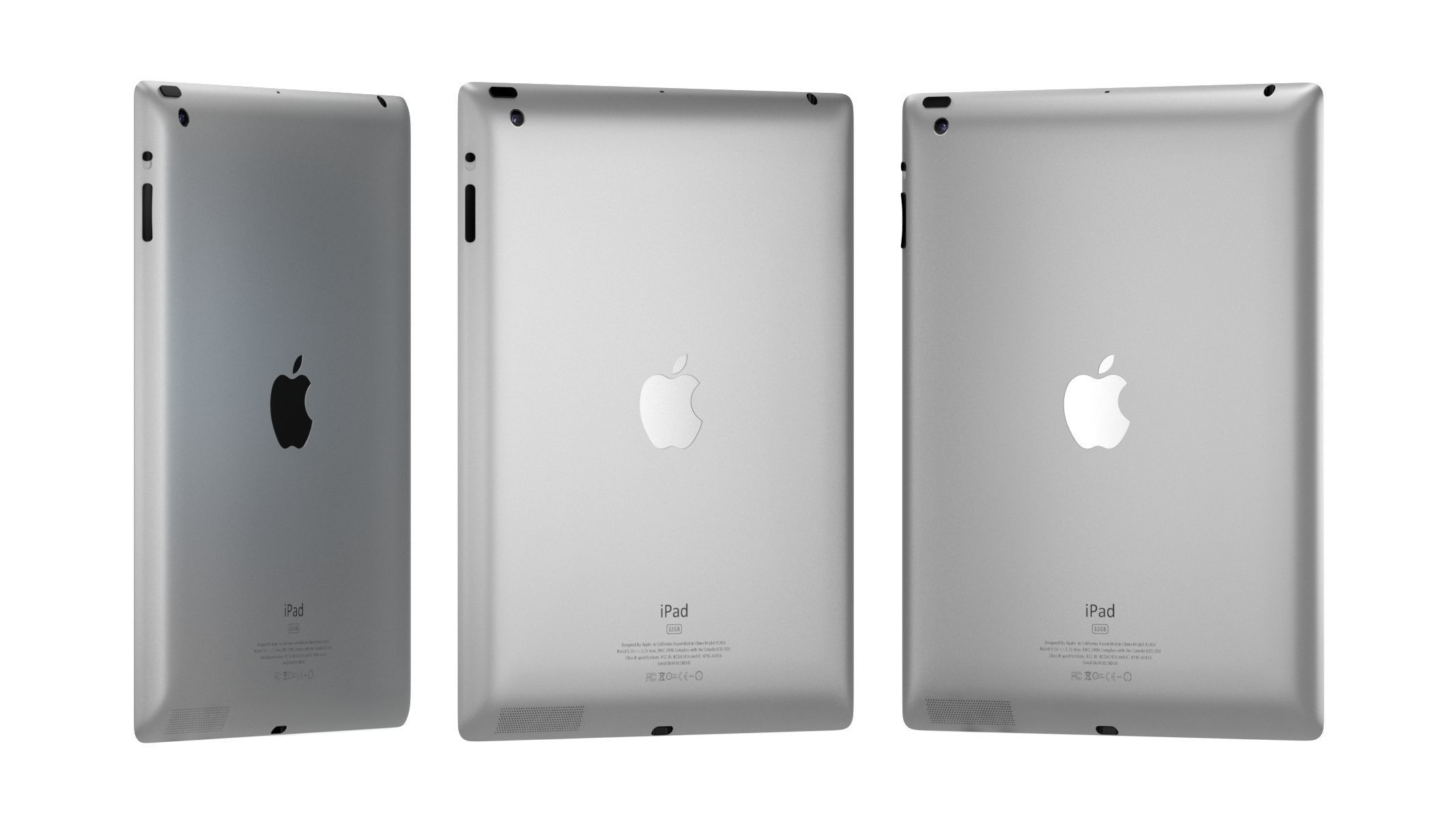 Apple iPad 4 Black 3D model_8
