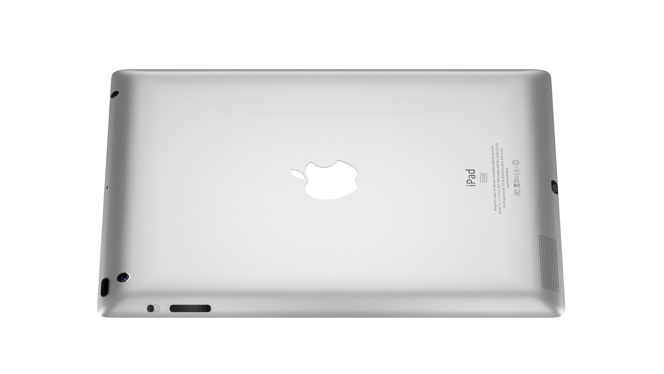 Apple iPad 4 Black 3D model_2