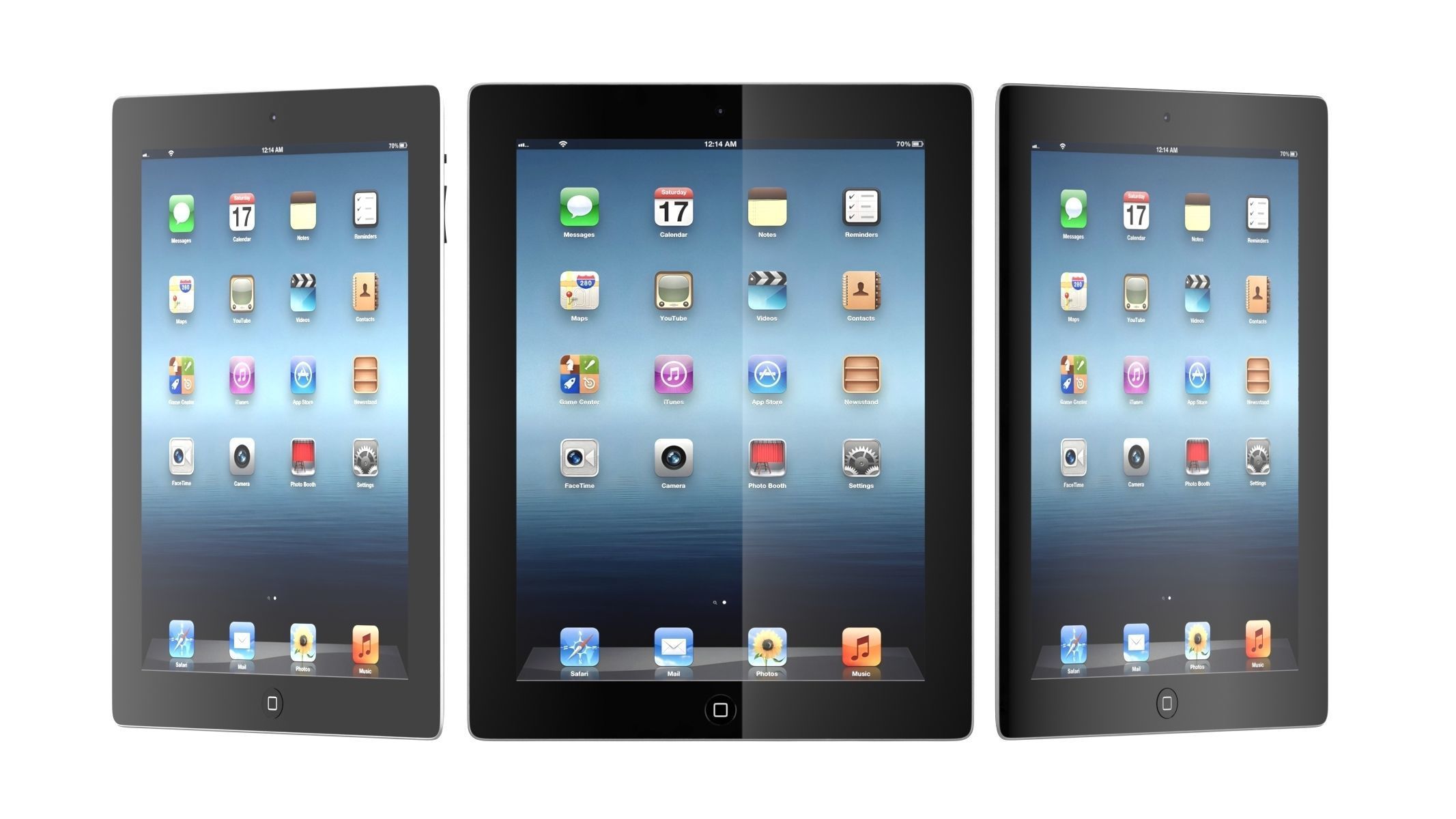 Apple iPad 4 Black 3D model_7