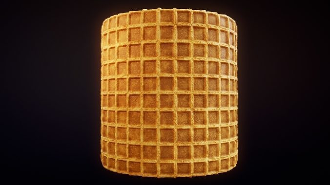 Seamless waffle PBR Material Textures Texture