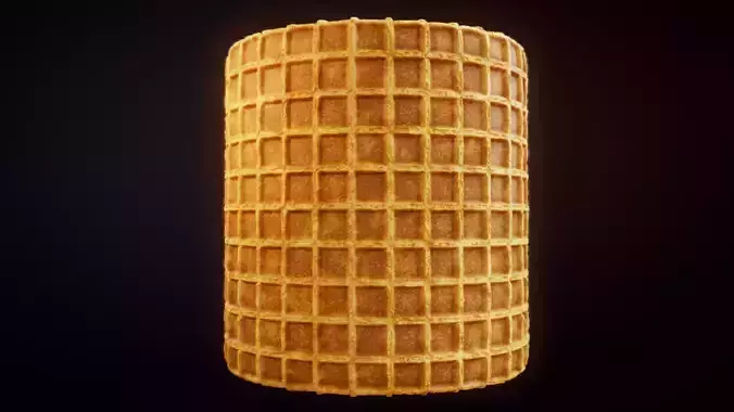 Seamless waffle PBR Material Textures Texture