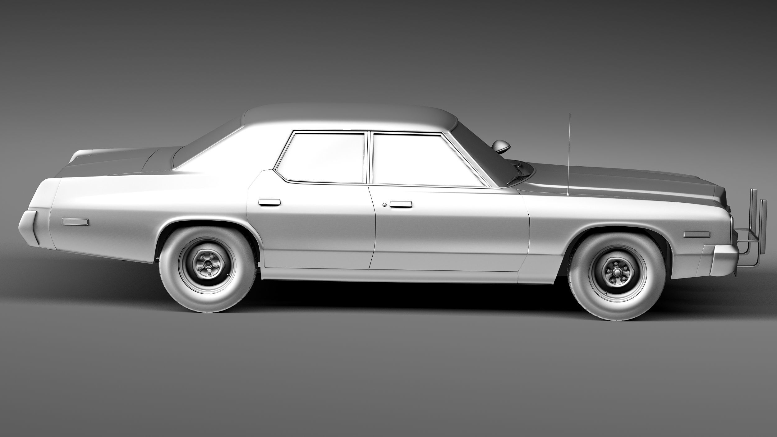 Dodge Monaco 1974 Bluesmobile 3D model_14