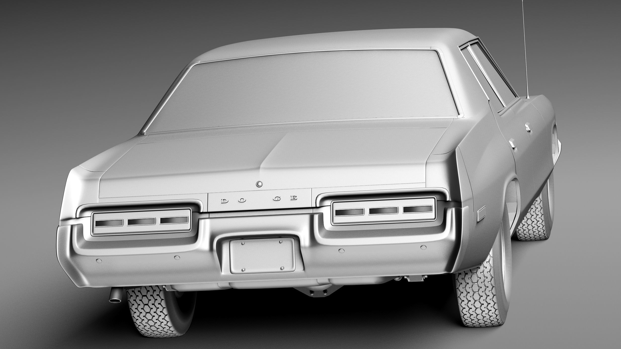 Dodge Monaco 1974 Bluesmobile 3D model_13