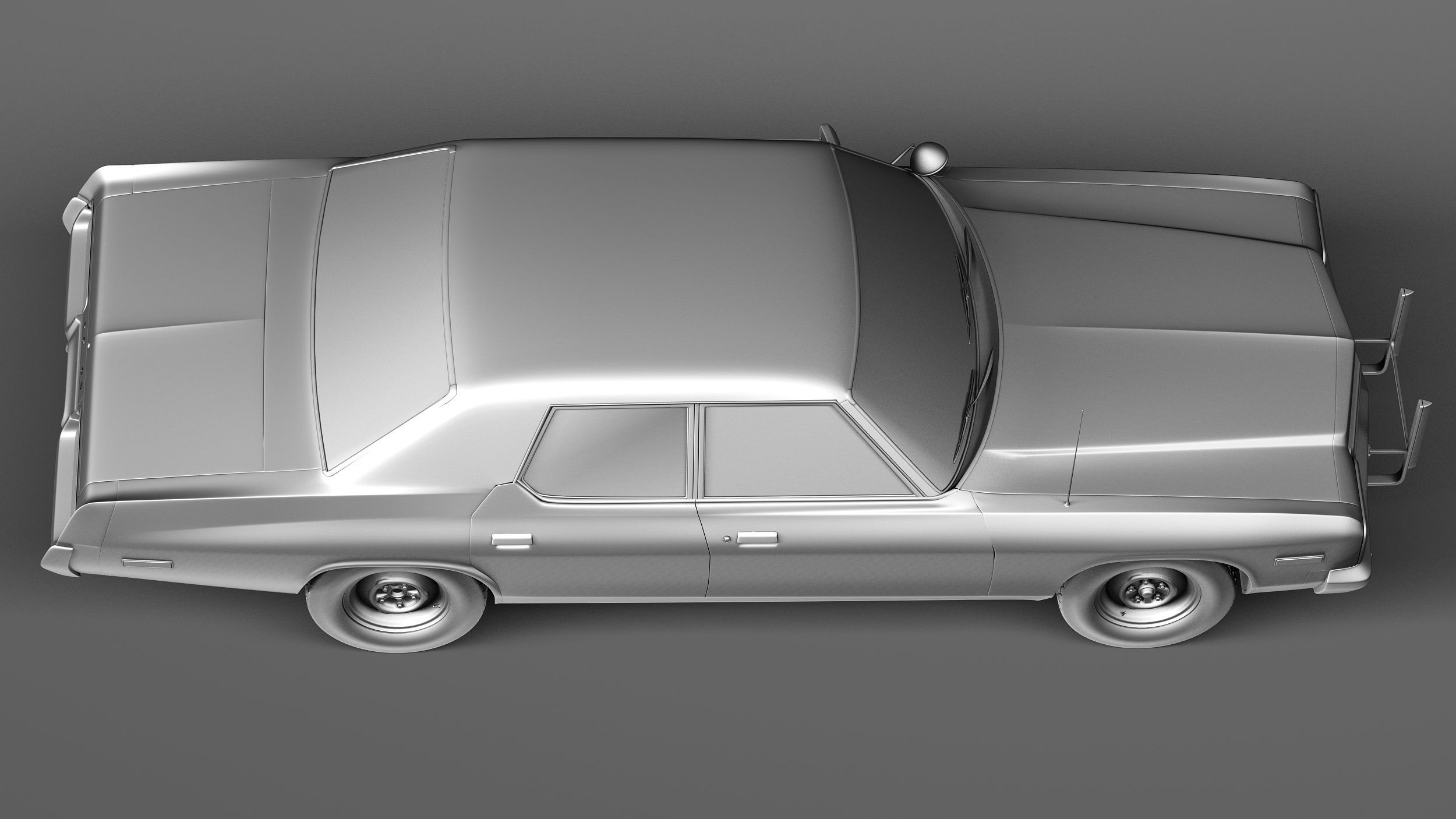 Dodge Monaco 1974 Bluesmobile 3D model_15