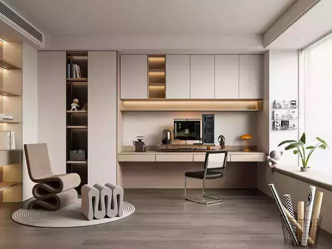 3D model of interior study 3D model