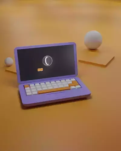 3D Laptop Stylized