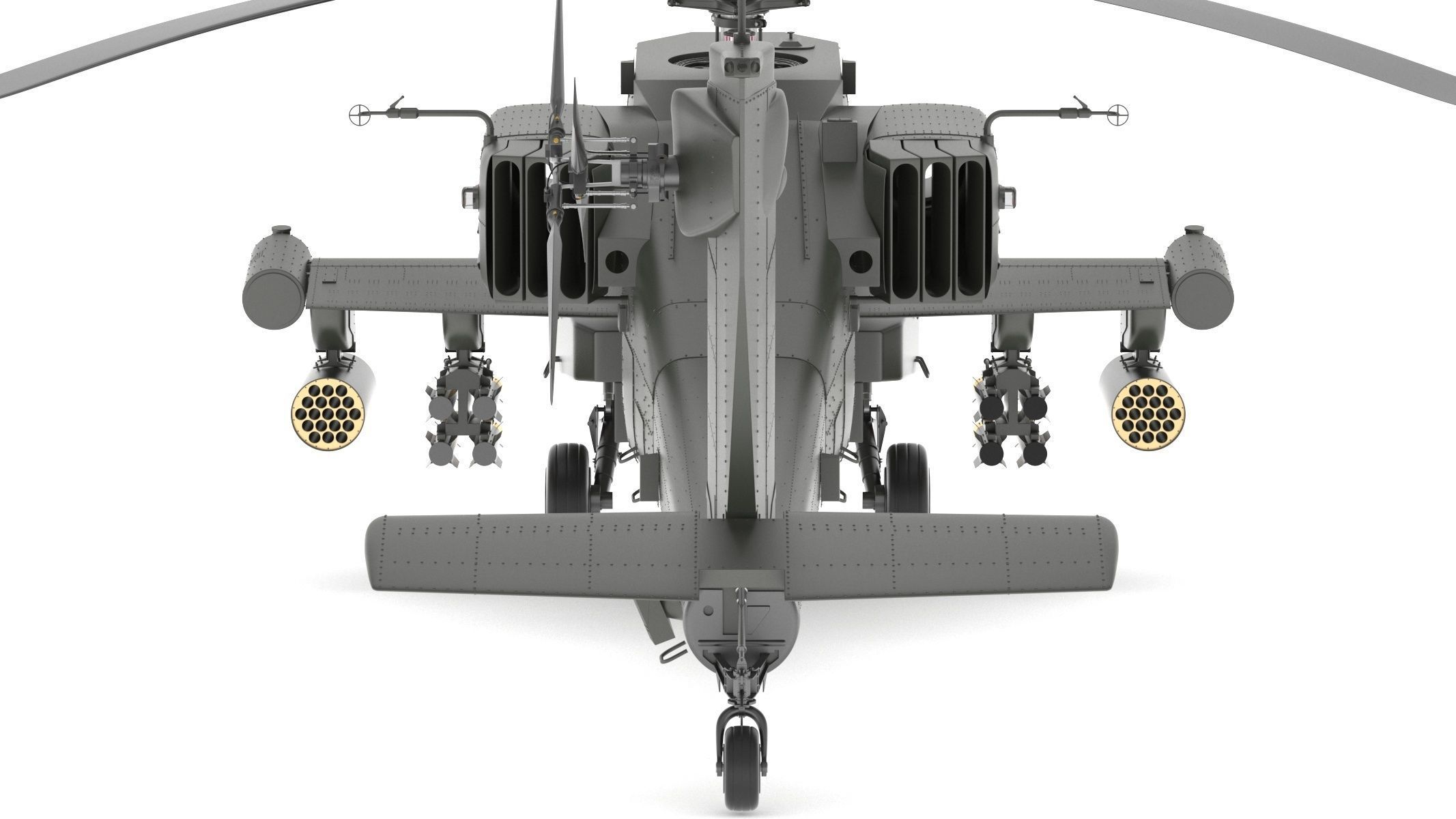 Boeing AH-64D Apache Longbow Helicopter with Cockpit 3D model_16