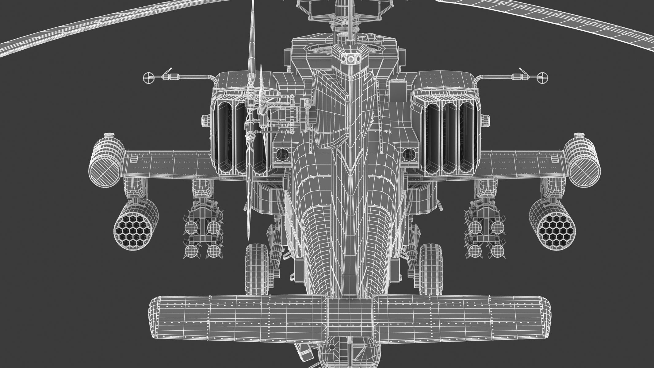Boeing AH-64D Apache Longbow Helicopter with Cockpit 3D model_37